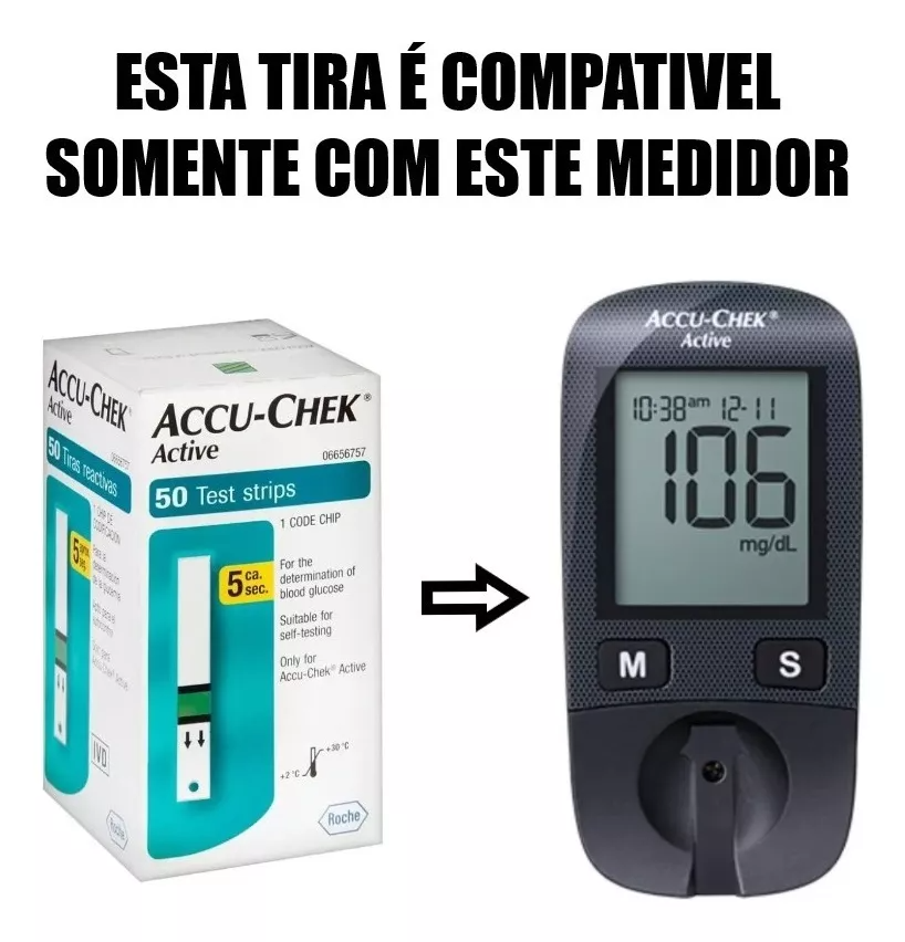 Foto 4 pulgar | Tiras Reactivas Accu Chek Active 50 Piezas
