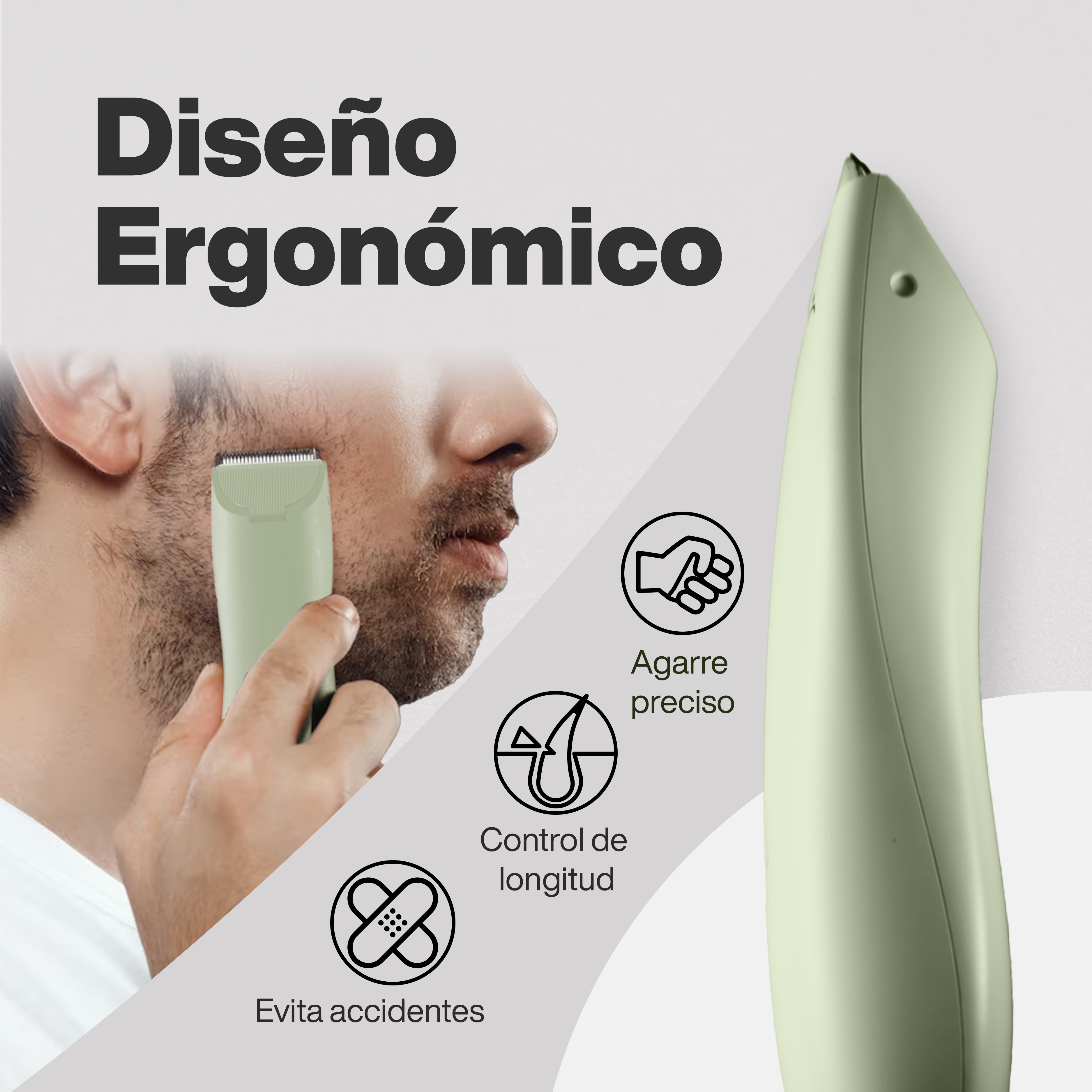 Foto 6 pulgar | Maquina de Afeitar y Cortar Cabello y Cuerpo Zoma 7800-GR Verde