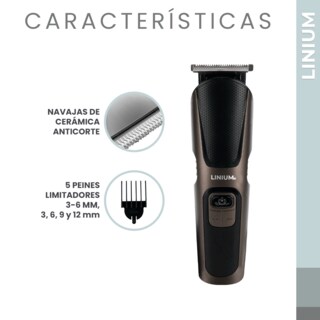 Foto 7 | Set Rasuradora / Cortadora de Pelo Eléctrica Recargable 13 en 1 Negro