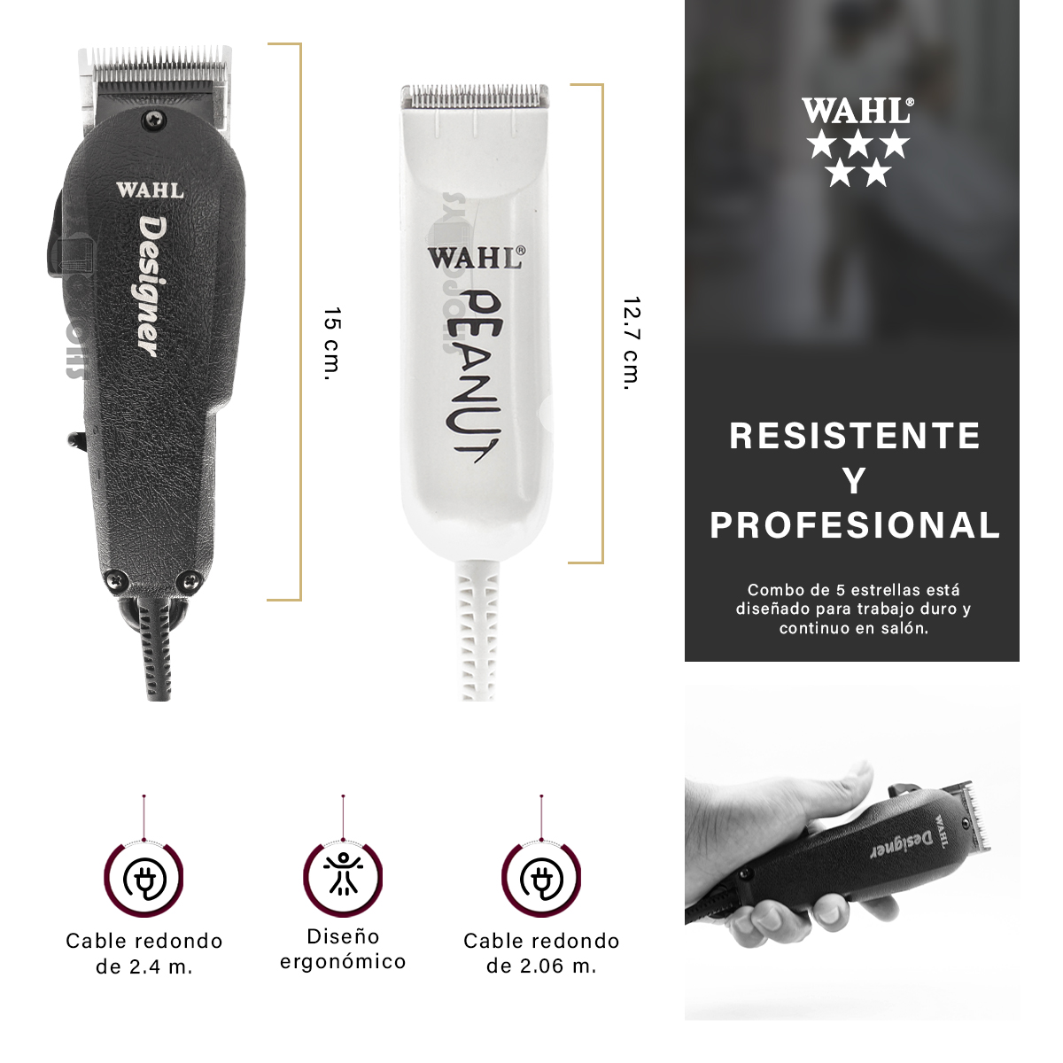 Foto 4 pulgar | Cortadora Y Recortadora Alámbricas Aceite Wahl Professional