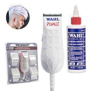 Foto 1 | Recortadora Profesional Wahl Peanut Blanca + Aceite Lubricante para Cuchillas