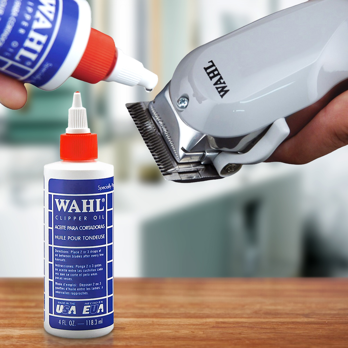 Foto 5 | Recortadora Profesional Wahl Peanut Blanca + Aceite Lubricante para Cuchillas