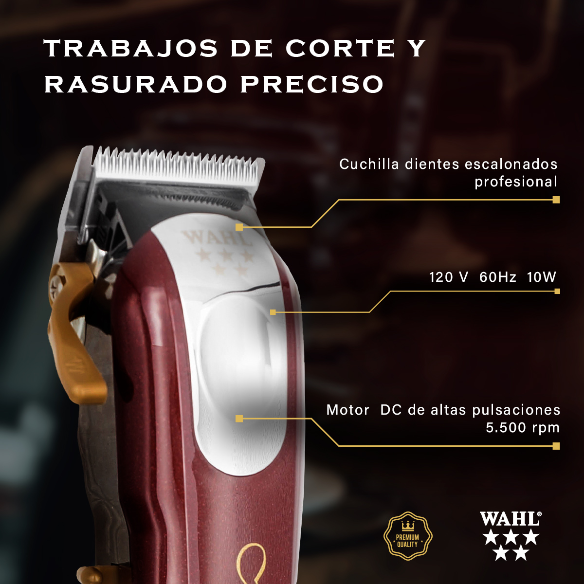 Foto 7 | Combo Cortadora Magic Clip Y Recortadora Detailer + Aceite Wahl Profesional