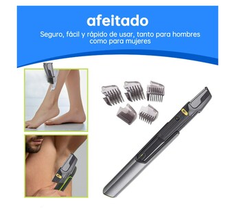 Foto 4 | Rasuradora Recargable con 5 Peines