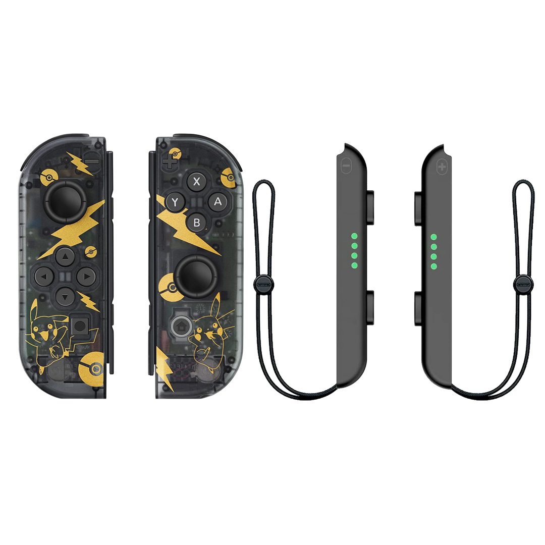 Set De Control Joystick Inalámbrico Para N-switch Joy-con+cordón Para La Muñeca