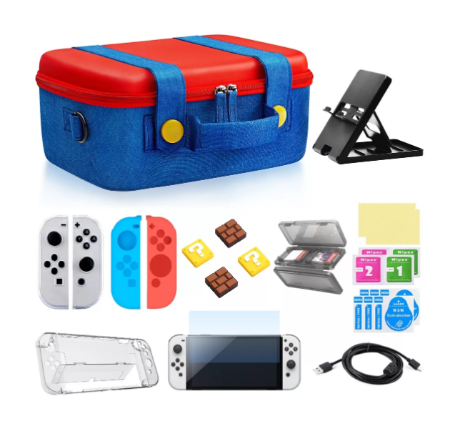 Foto 2 pulgar | Funlab Funda Para Nintendo Switch Kit De Accesorios Estuche