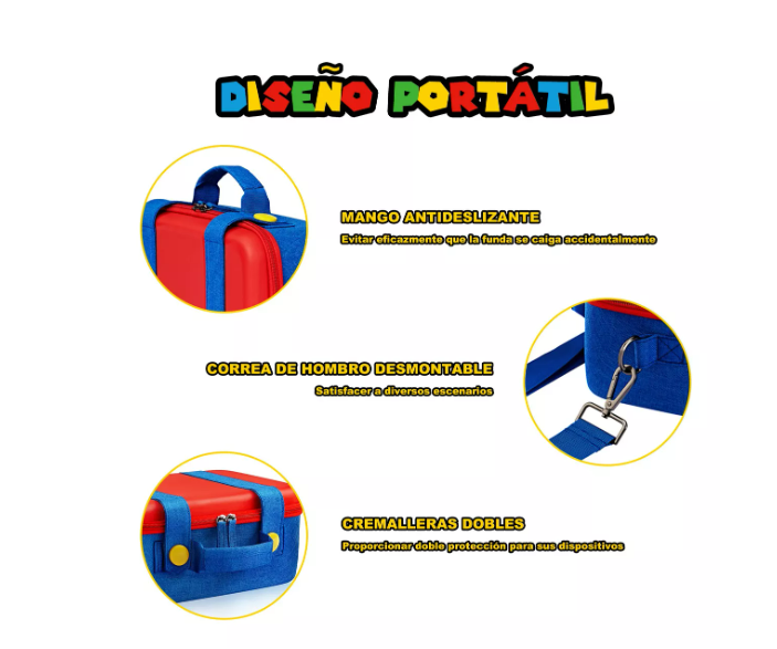 Foto 3 pulgar | Funlab Funda Para Nintendo Switch Kit De Accesorios Estuche