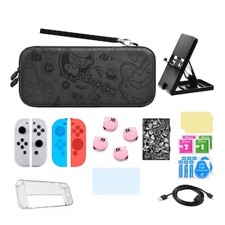 Foto 1 | Funda Switch Estuche Kit De Accesorios Para Nintendo 20pzs Eo Safe Imports Esi-16766 Negro
