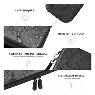 Foto 4 | Funda Switch Estuche Kit De Accesorios Para Nintendo 20pzs Eo Safe Imports Esi-16766 Negro