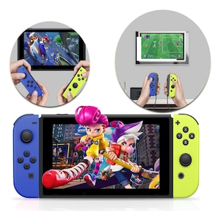 Foto 2 | Joy-Cons Nintendo color Azul y Amarillo Neón para Nintendo Switch