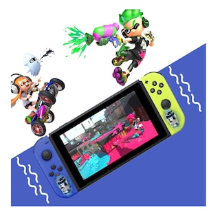 Foto 4 | Joy-Cons Nintendo color Azul y Amarillo Neón para Nintendo Switch