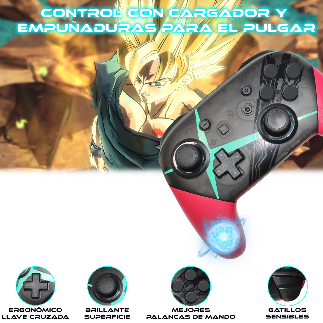 Foto 5 | Control Inalámbrico Recargable Store Cline Rojo Compatible con Nintendo Switch y PC