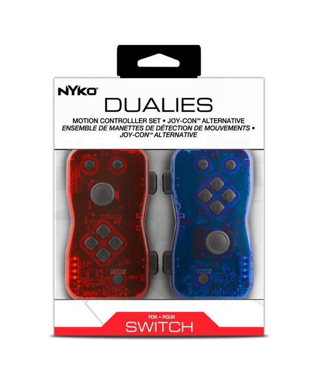 Foto 3 pulgar | Controles Dualies Nyko para Nintendo Switch Rojo y Azul