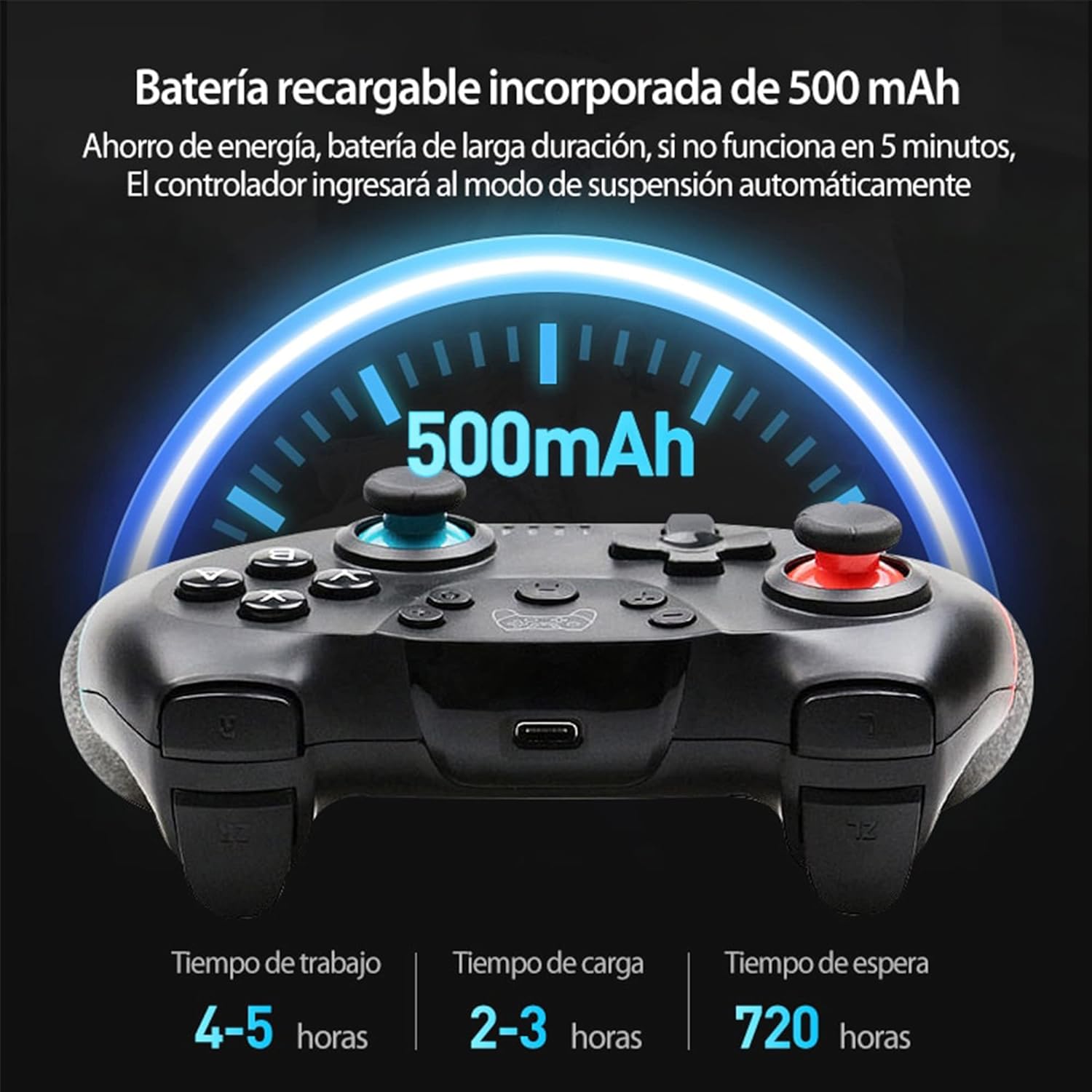 Foto 4 pulgar | Control Inalámbrico Pro para Nintendo Switch Fotgear Joystick Remoto Bluetooth