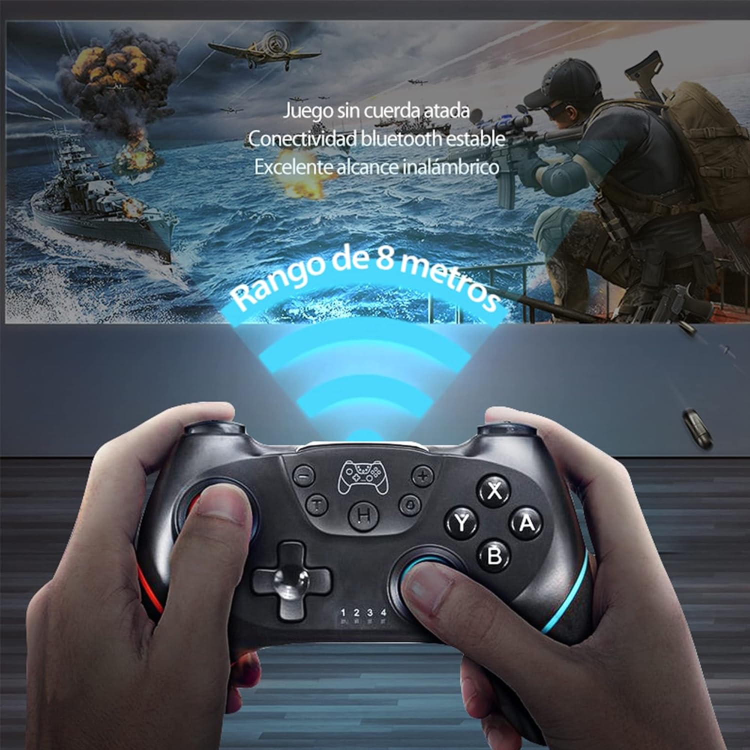 Foto 5 pulgar | Control Inalámbrico Pro para Nintendo Switch Fotgear Joystick Remoto Bluetooth