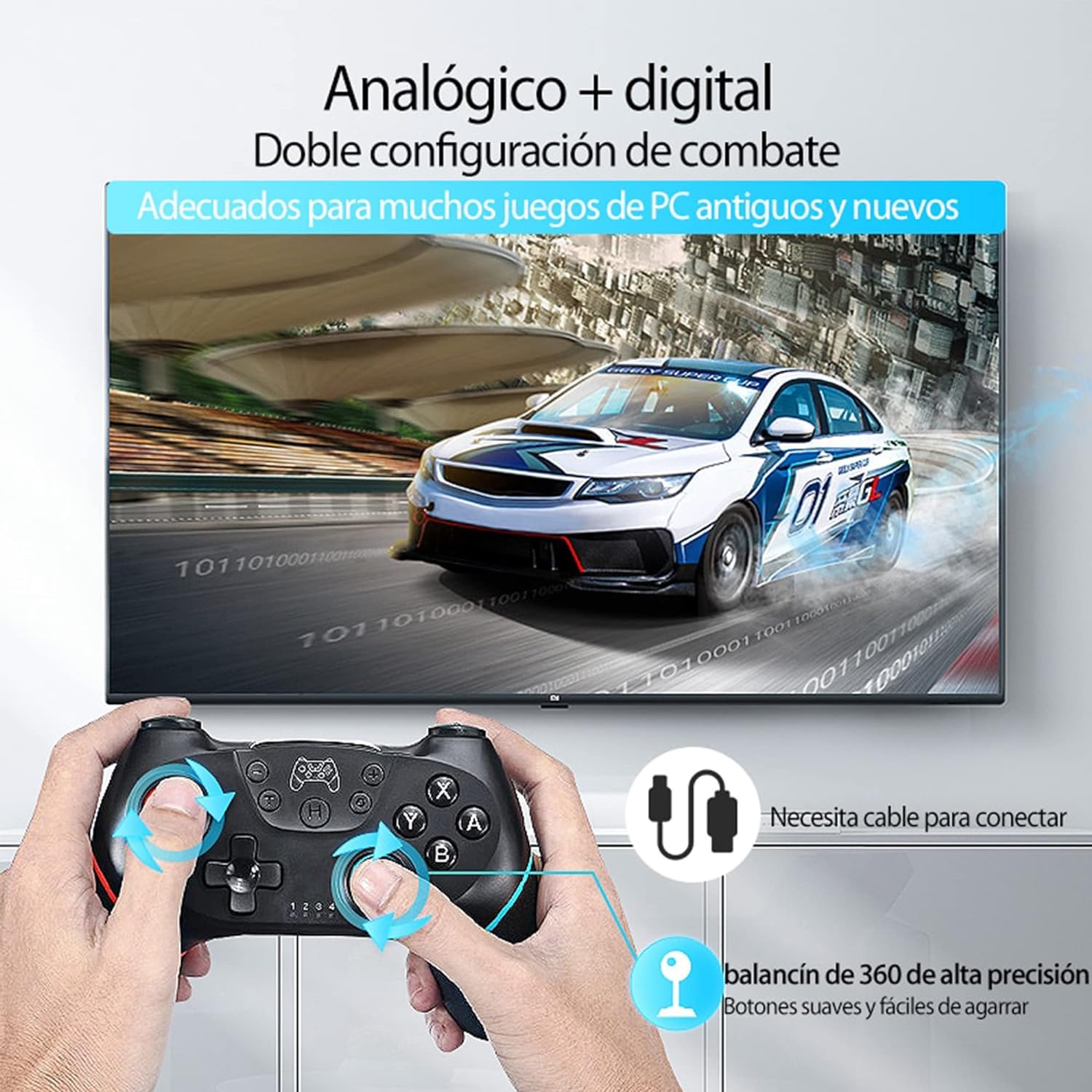 Foto 8 pulgar | Control Inalámbrico Pro para Nintendo Switch Fotgear Joystick Remoto Bluetooth