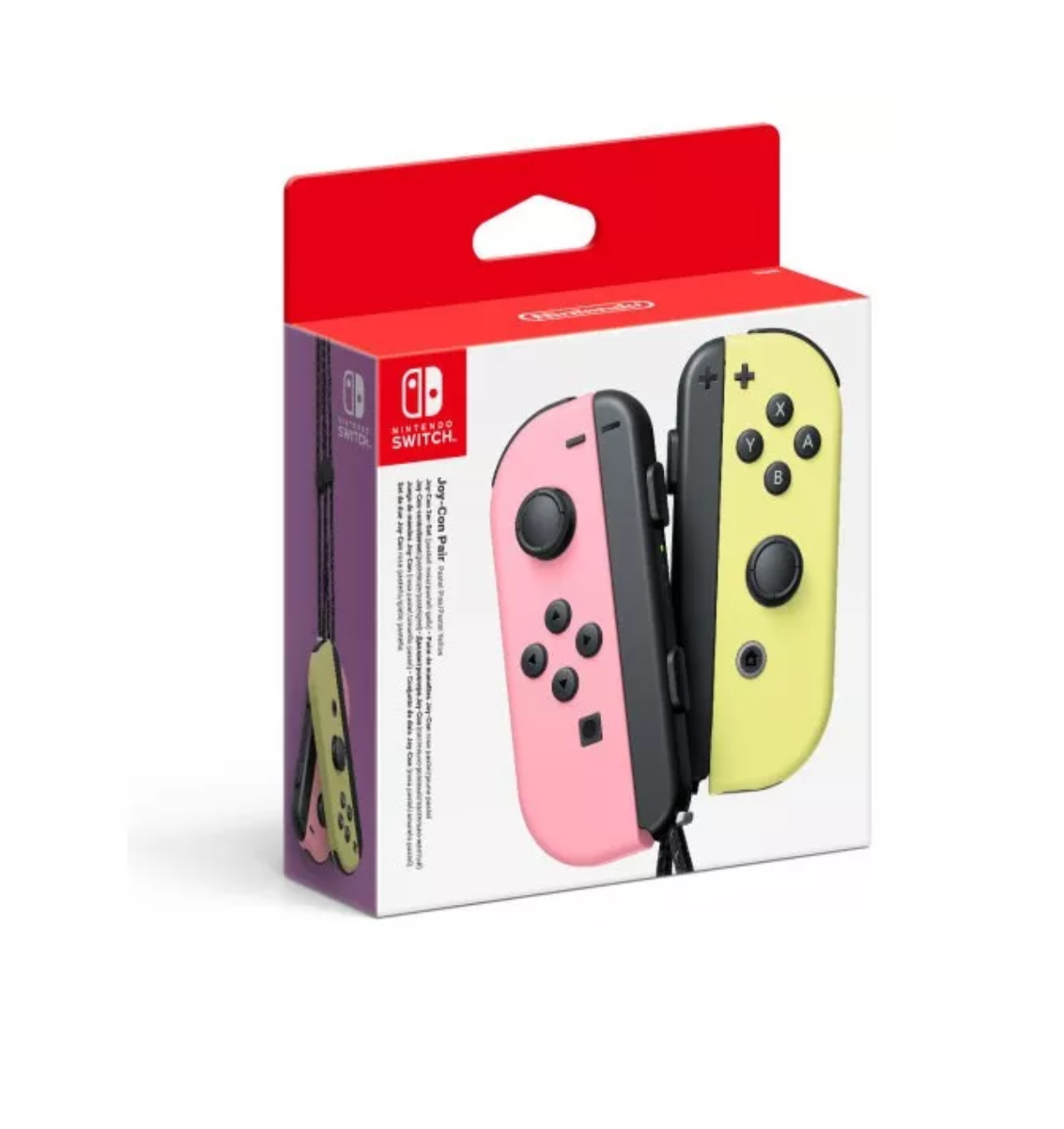 Foto 4 pulgar | Controles Joy-Con Pastel L Rosa R Amarillo para Nintendo Switch