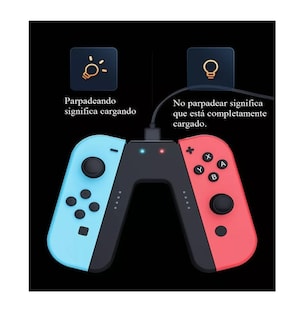 Foto 3 | Cargador para Mando Nintendo Switch Agarre de Carga Azul