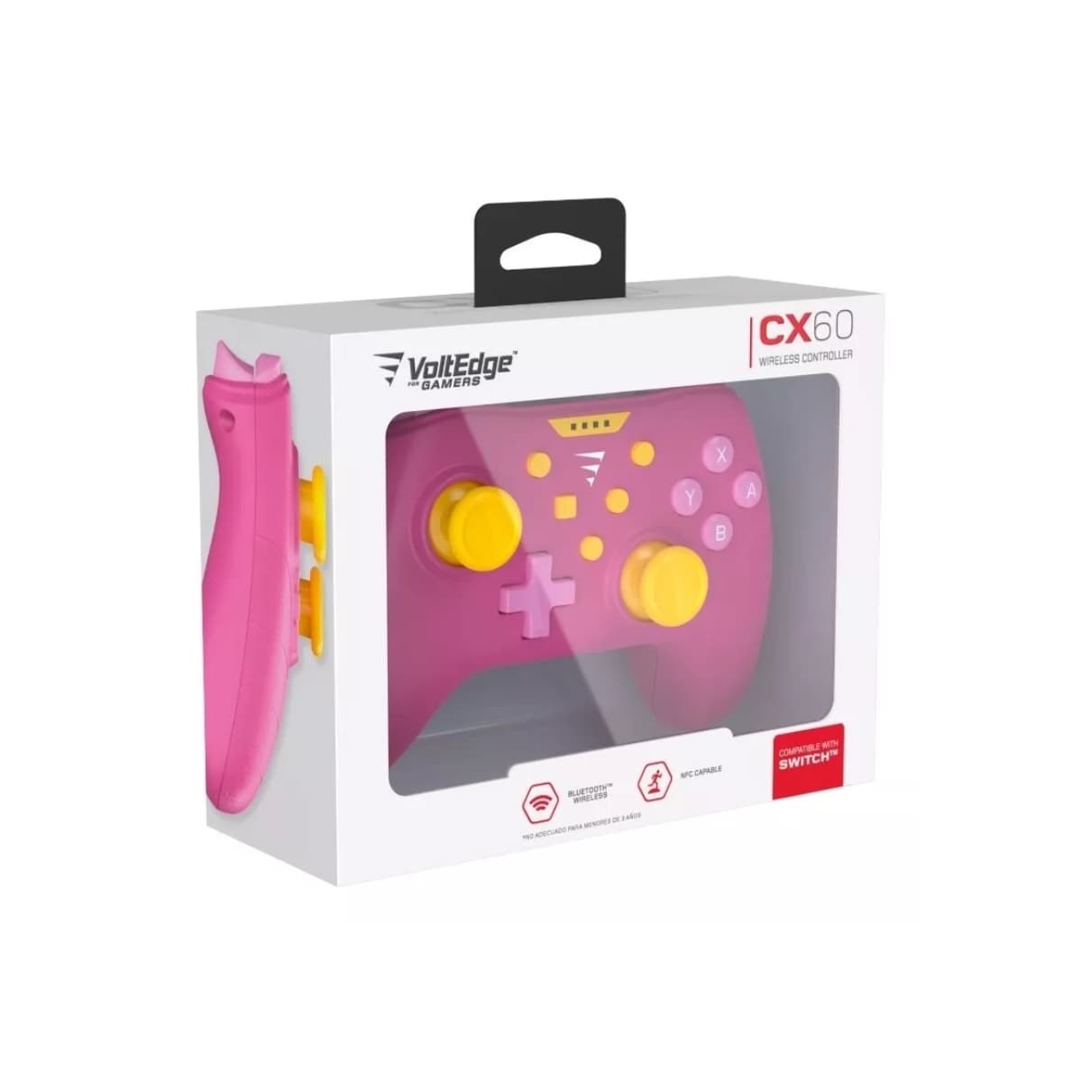 Control Inalámbrico Cx60 Voltedge Para Nintendo Switch color Rosa $640