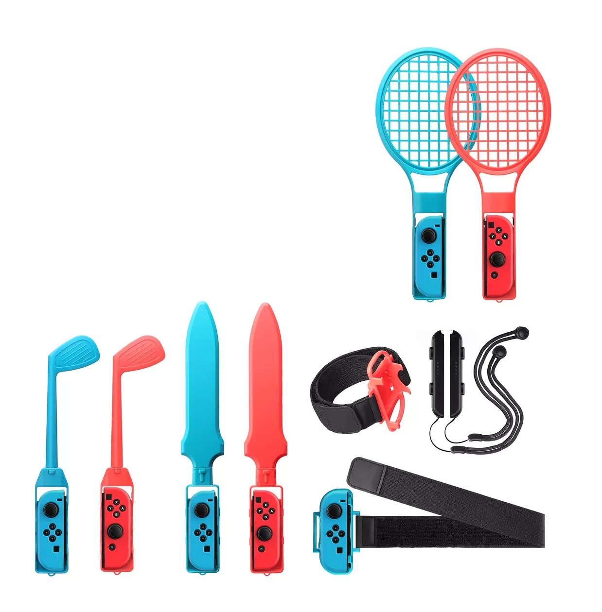 Foto 2 pulgar | Switch Sports Accessories Bundle 10 en 1 Azul