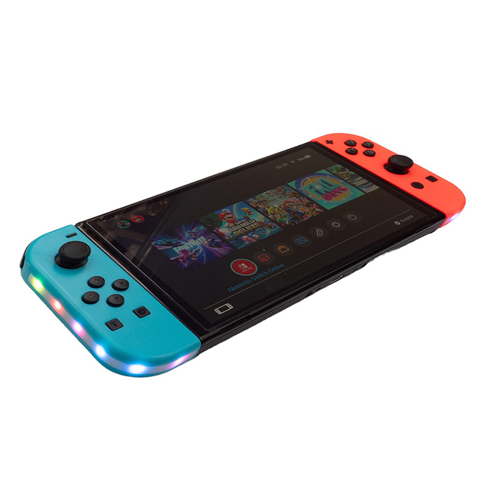 Foto 4 pulgar | Joy Cons con Luz RGB Azul