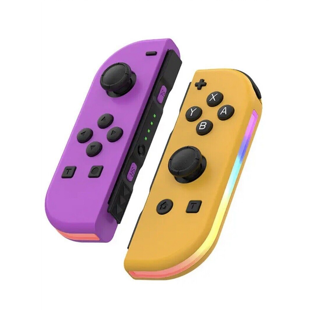 Joy Cons con Luz RGB Púrpura