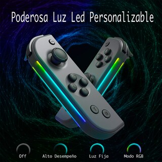Foto 4 | Joy Cons Genéricos con Luz RGB y Botón Turbo para Nintendo Switch