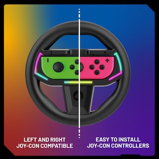Foto 5 | Volante De Carreras 4gamers Racing Wheel Led: Compatible Con Joy-con De Nintendo Switch