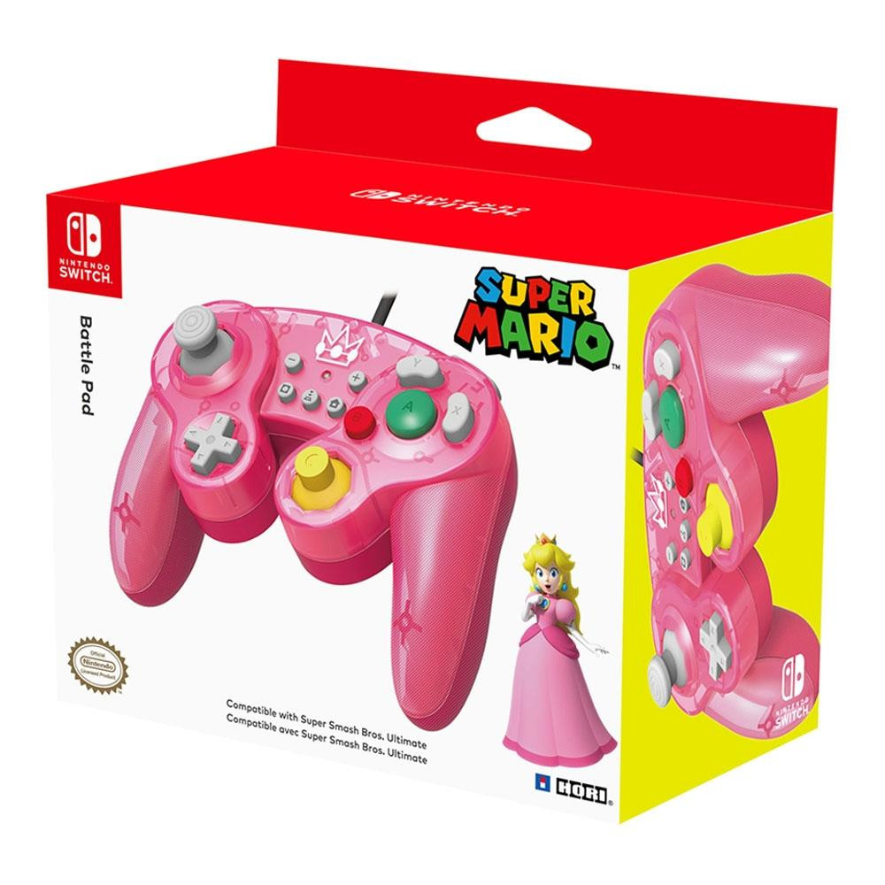 Foto 2 pulgar | Control Nintendo Hori Battle Pad Peach