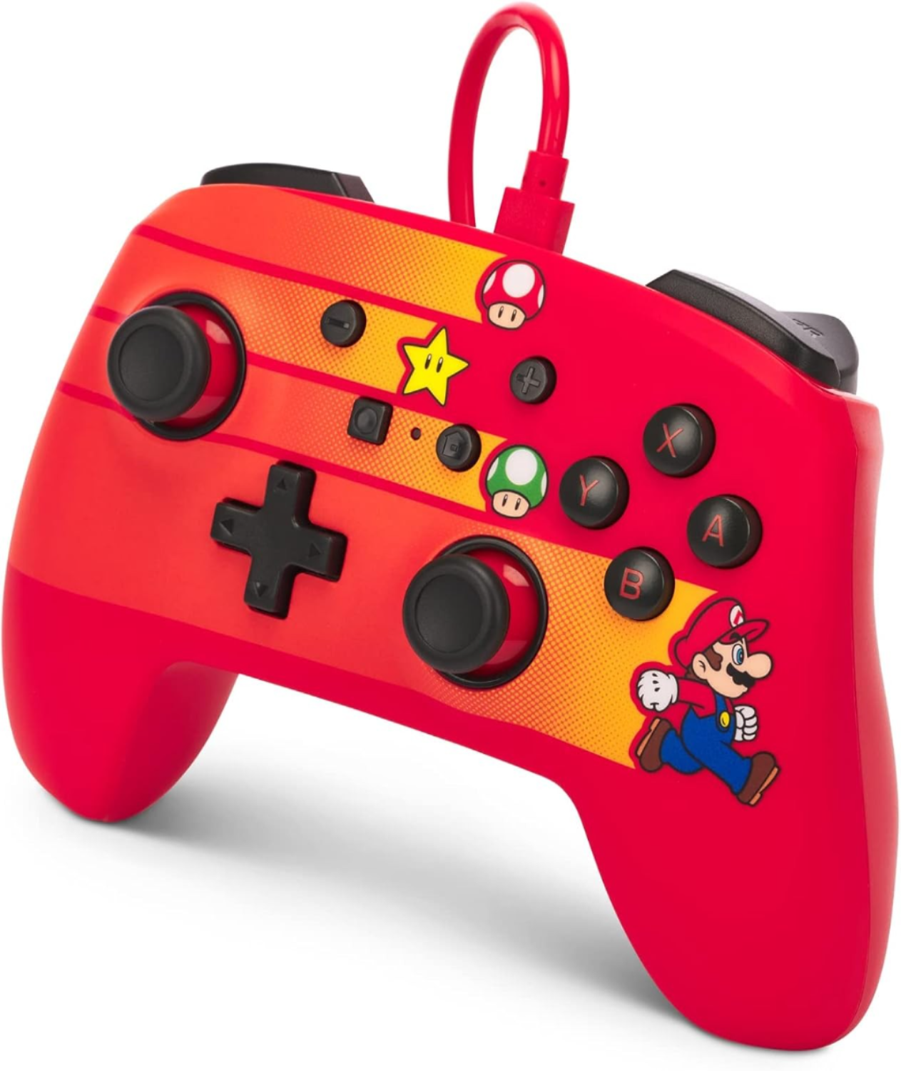 Foto 3 pulgar | Control Alámbrico PowerA Speedster Mario para Nintendo Switch