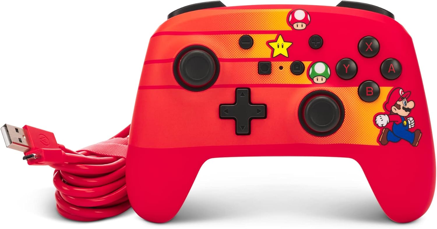 Foto 8 pulgar | Control Alámbrico PowerA Speedster Mario para Nintendo Switch