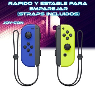 Foto 3 | Set De Control Joystick Inalámbrico Para N-switch Joy-con Verde-azul+cordón Para La Muñeca