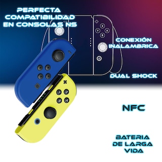 Foto 4 | Set De Control Joystick Inalámbrico Para N-switch Joy-con Verde-azul+cordón Para La Muñeca