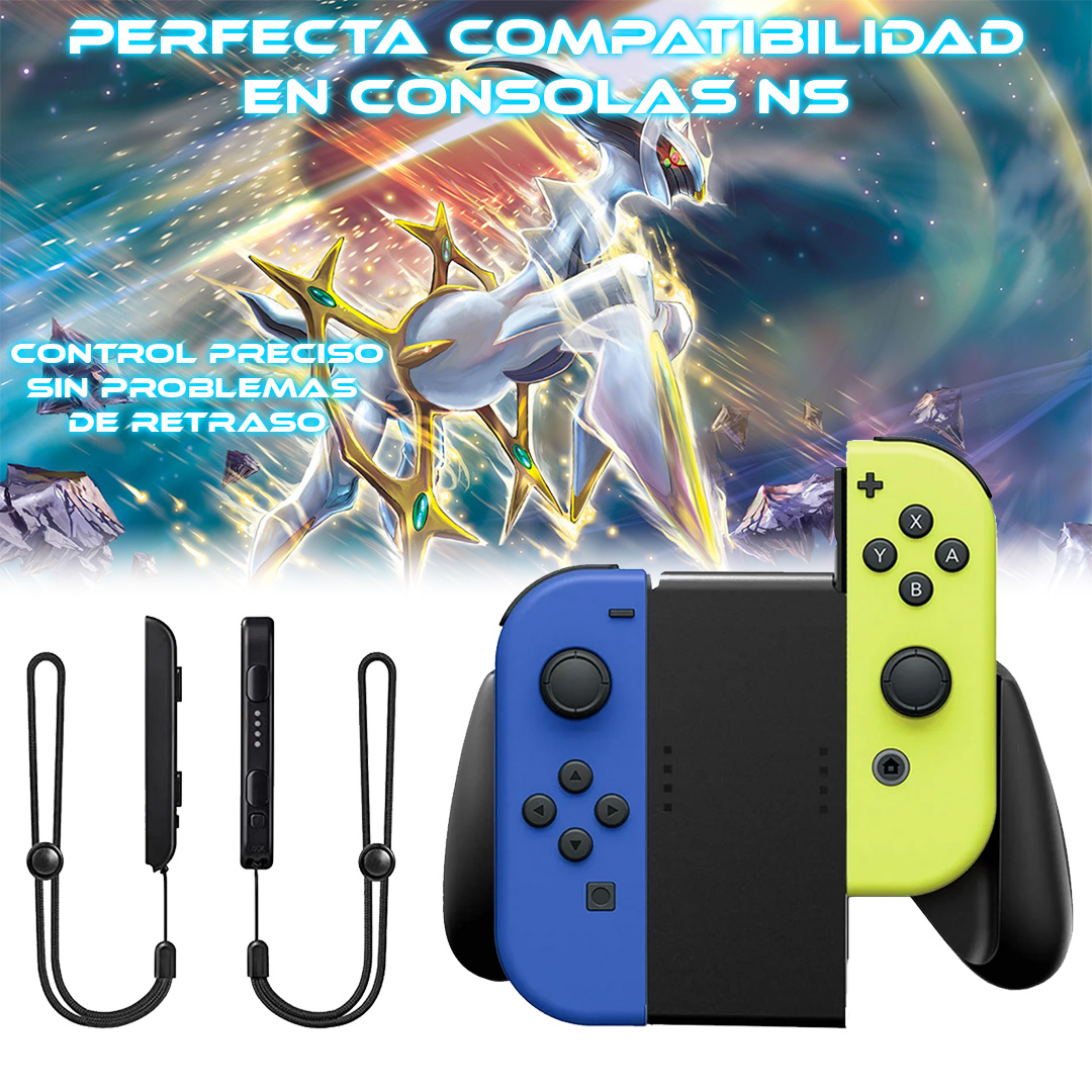 Foto 5 | Set De Control Joystick Inalámbrico Para N-switch Joy-con Verde-azul+cordón Para La Muñeca