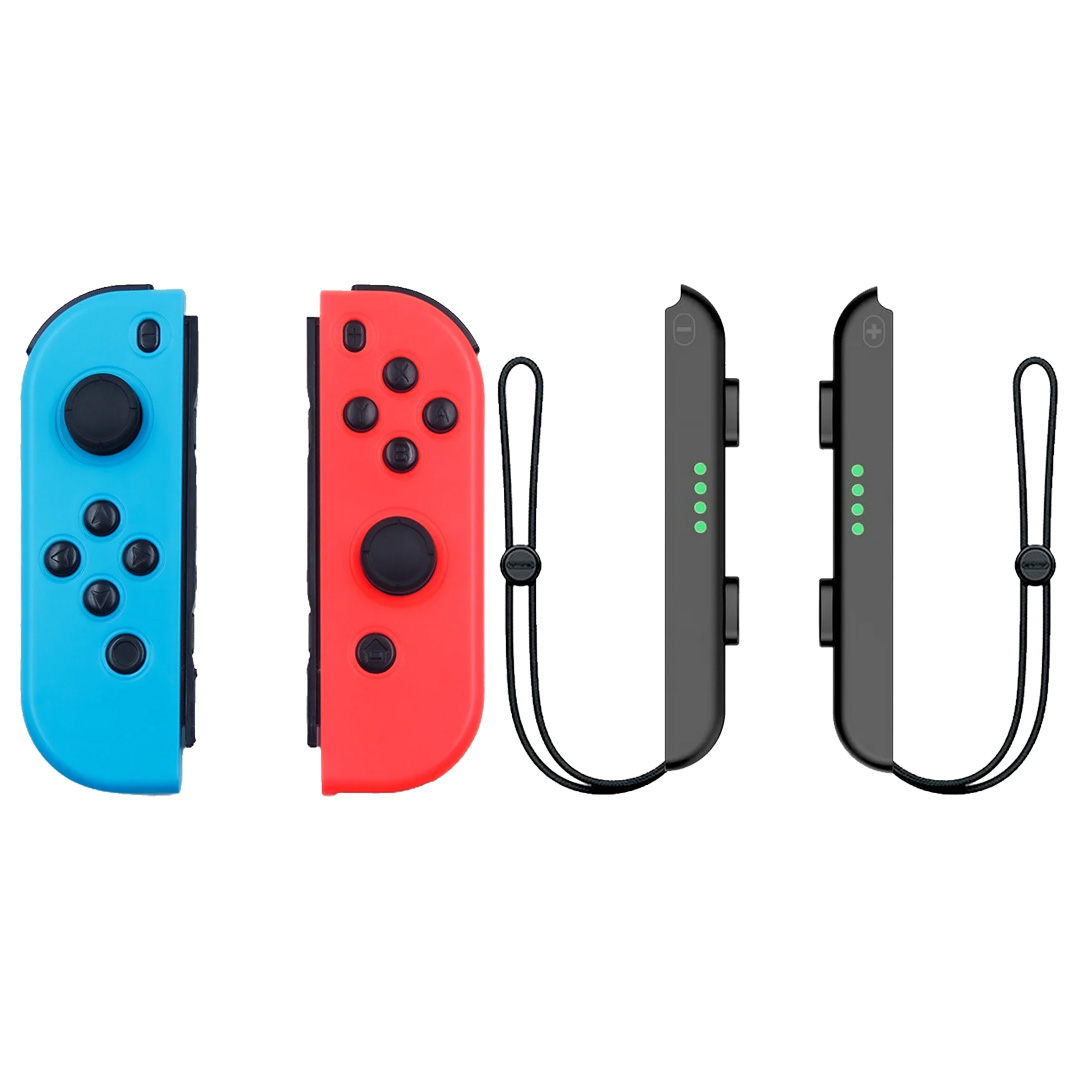 Set De Control Joystick Inalámbrico Para N-switch Joy-con Clasico+cordón Para La Muñeca