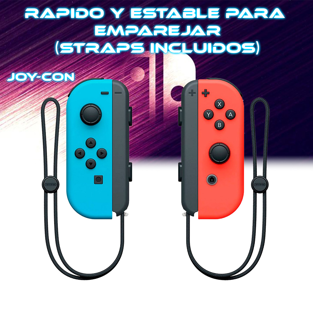 Foto 4 pulgar | Set De Control Joystick Inalámbrico Para N-switch Joy-con Clasico+cordón Para La Muñeca