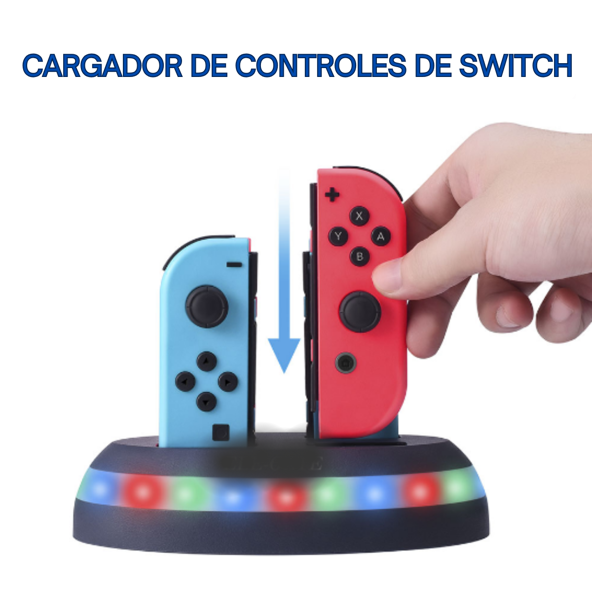 Foto 7 pulgar | Estación de Carga Rápida para Nintendo Switch Joy-Con - Carga 4 Mandos Simultáneamente