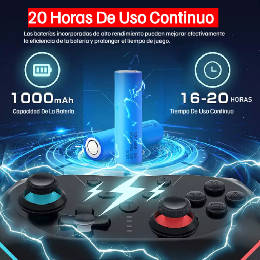 Foto 5 pulgar | Control Inalámbrico Xtellar Inalámbrico Para Nintendo Switch