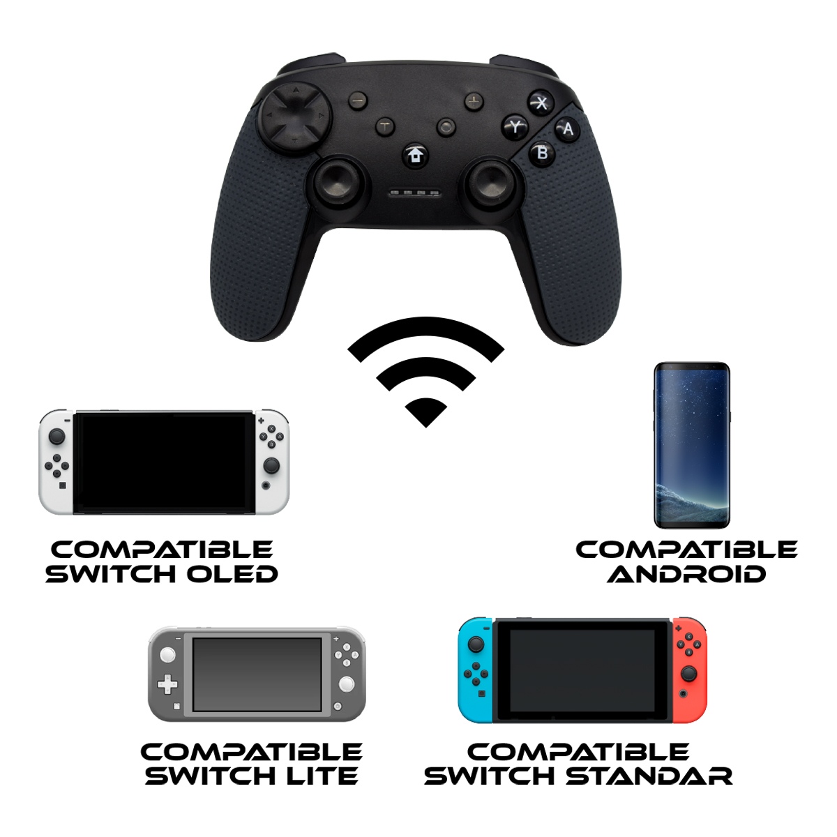 Foto 3 pulgar | Control Inalámbrico Bluetooth Gamepad Joystick para Nintendo Switch  Android  Ps3 O Pc