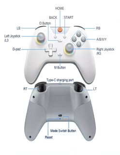 Foto 3 | Control Bluetooth Inalambrico Gamepad + Termo Güish