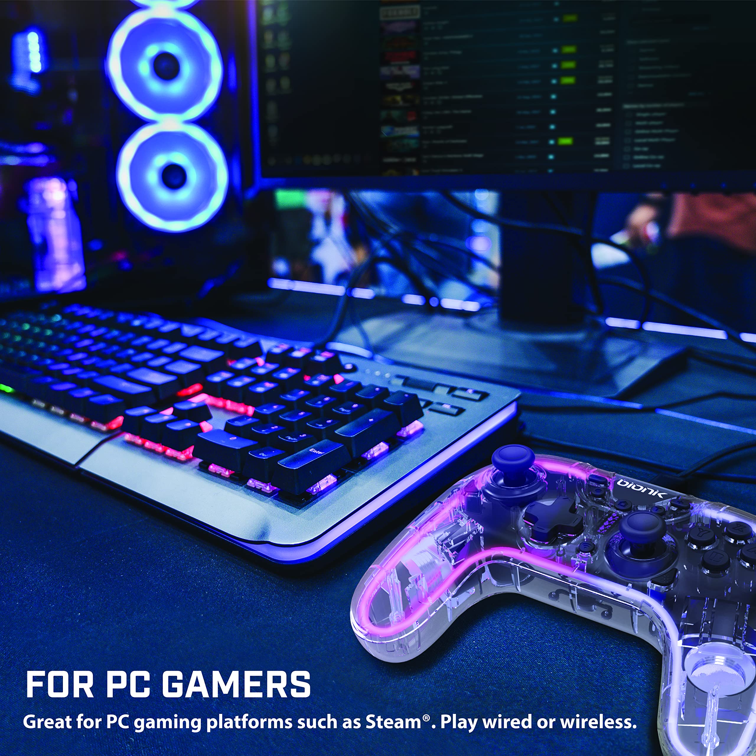 Foto 5 | Mando Inalámbrico Bionik Neo Glow Nintendo Switch Rgb - Venta Internacional.