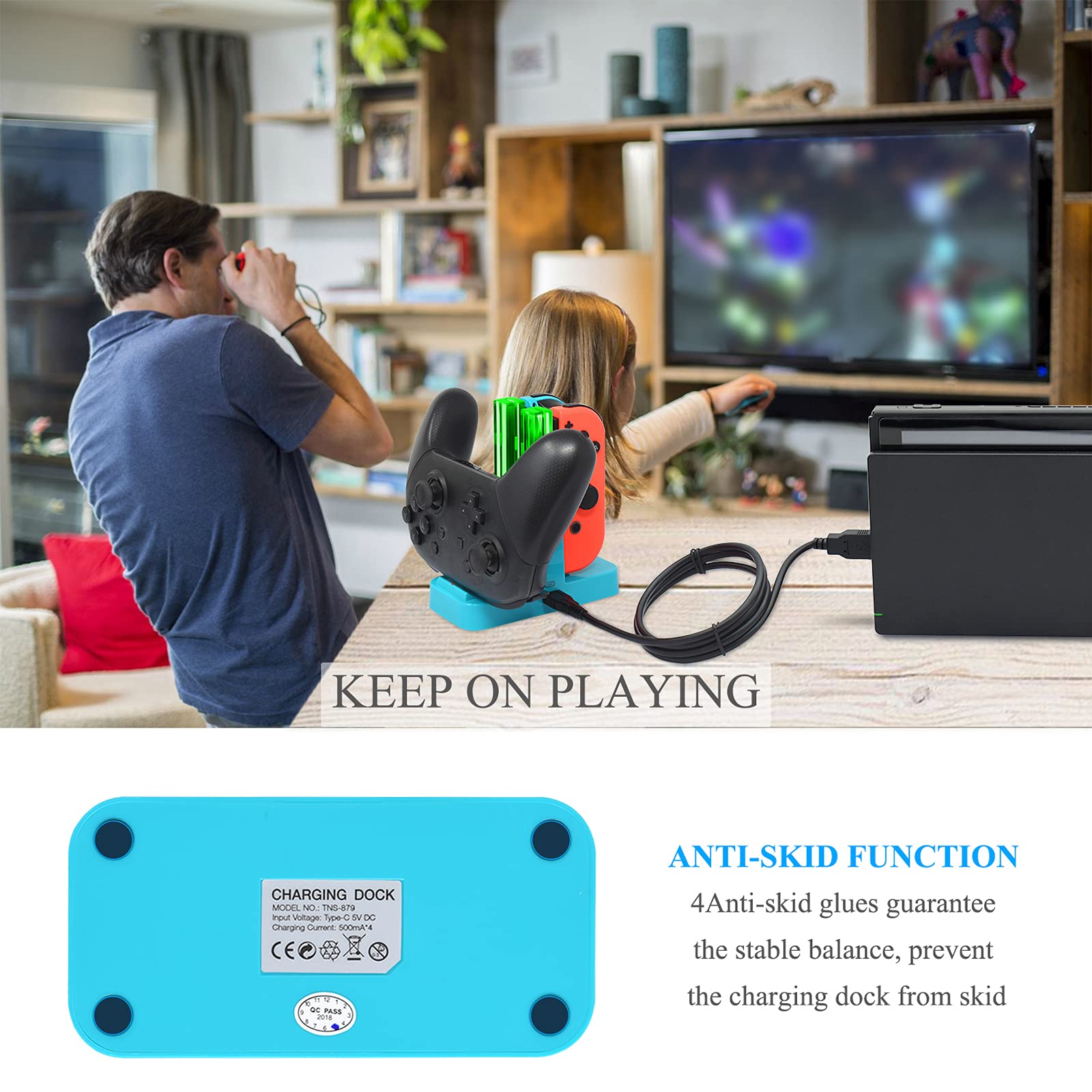 Foto 8 pulgar | Estación De Carga Fastsnail Para Nintendo Switch Y Oled - Venta Internacional.