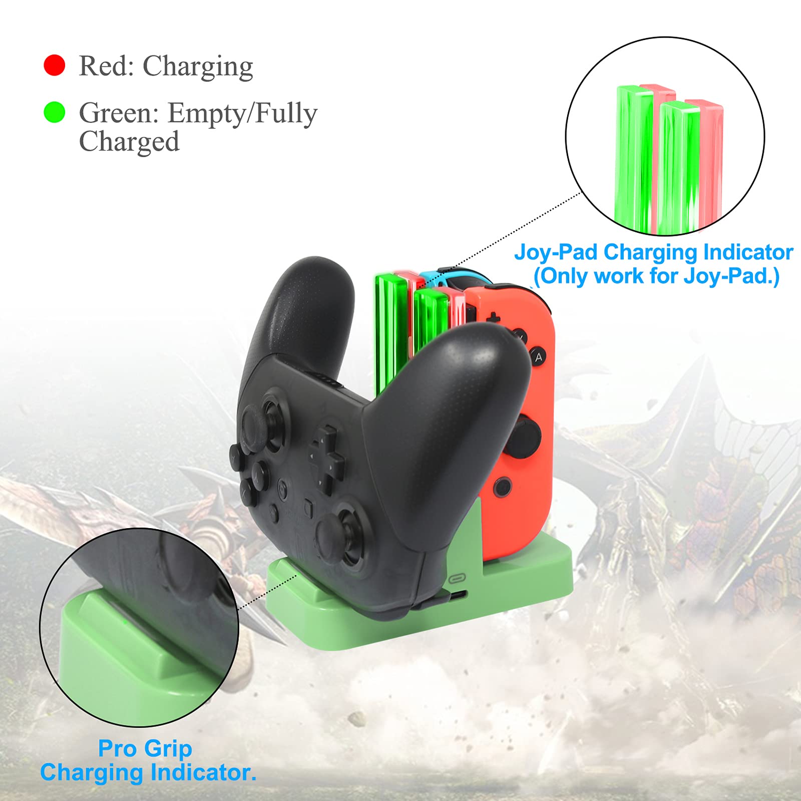 Foto 4 pulgar | Estación De Carga Fastsnail Para Nintendo Switch Y Oled - Venta Internacional.