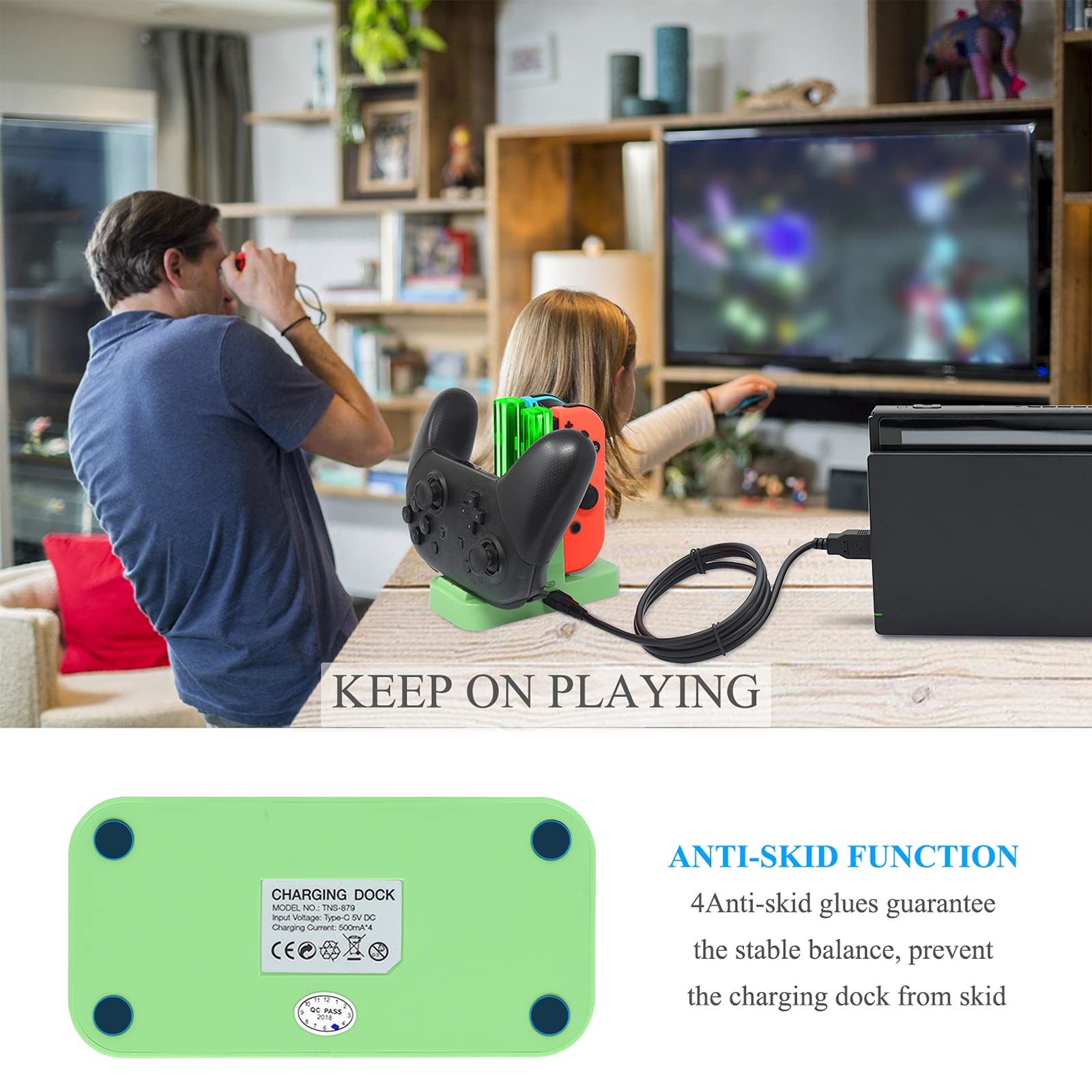 Foto 6 pulgar | Estación De Carga Fastsnail Para Nintendo Switch Y Oled - Venta Internacional.