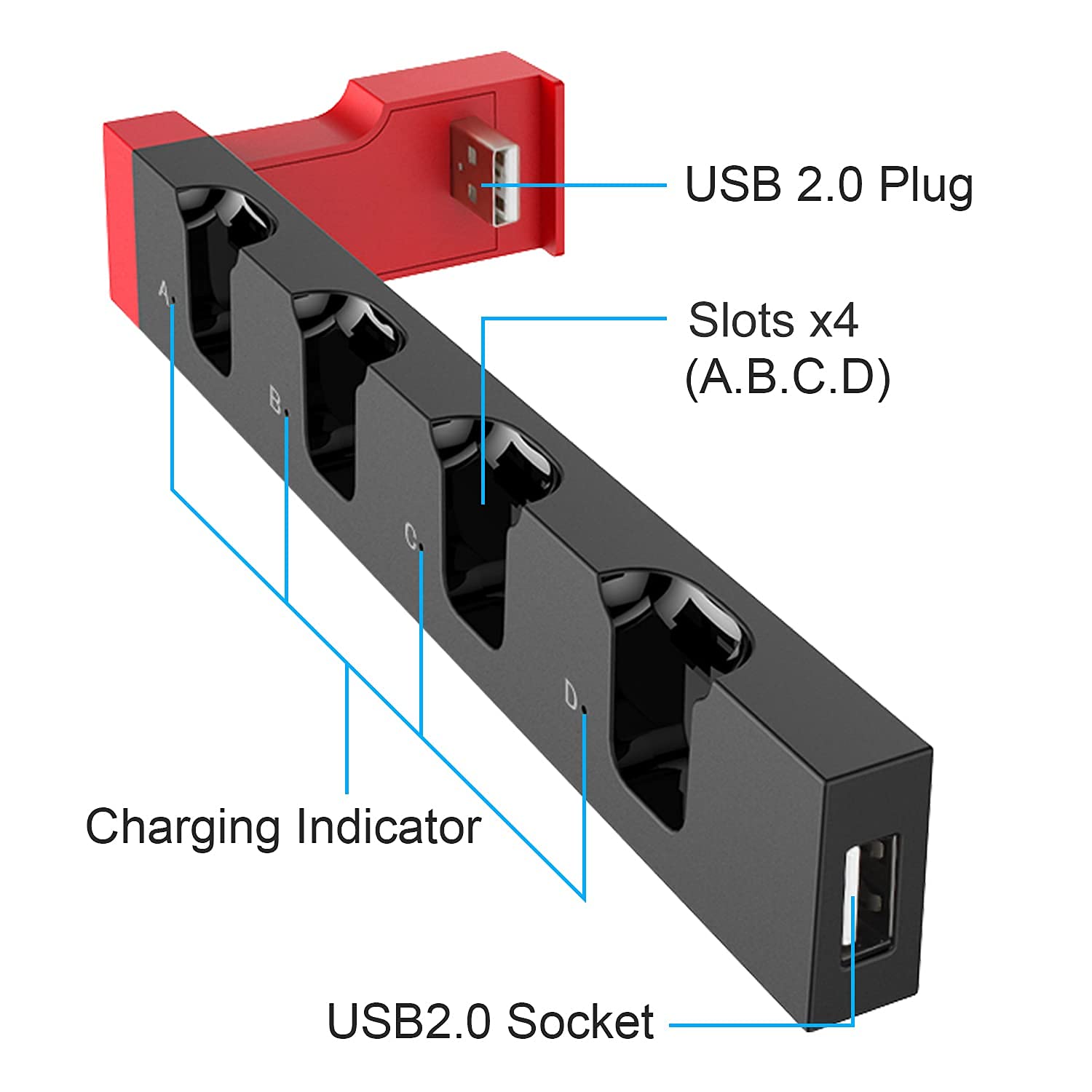 Foto 7 pulgar | Estación De Carga Klipdasse Para Nintendo Switch Y Oled - Venta Internacional.