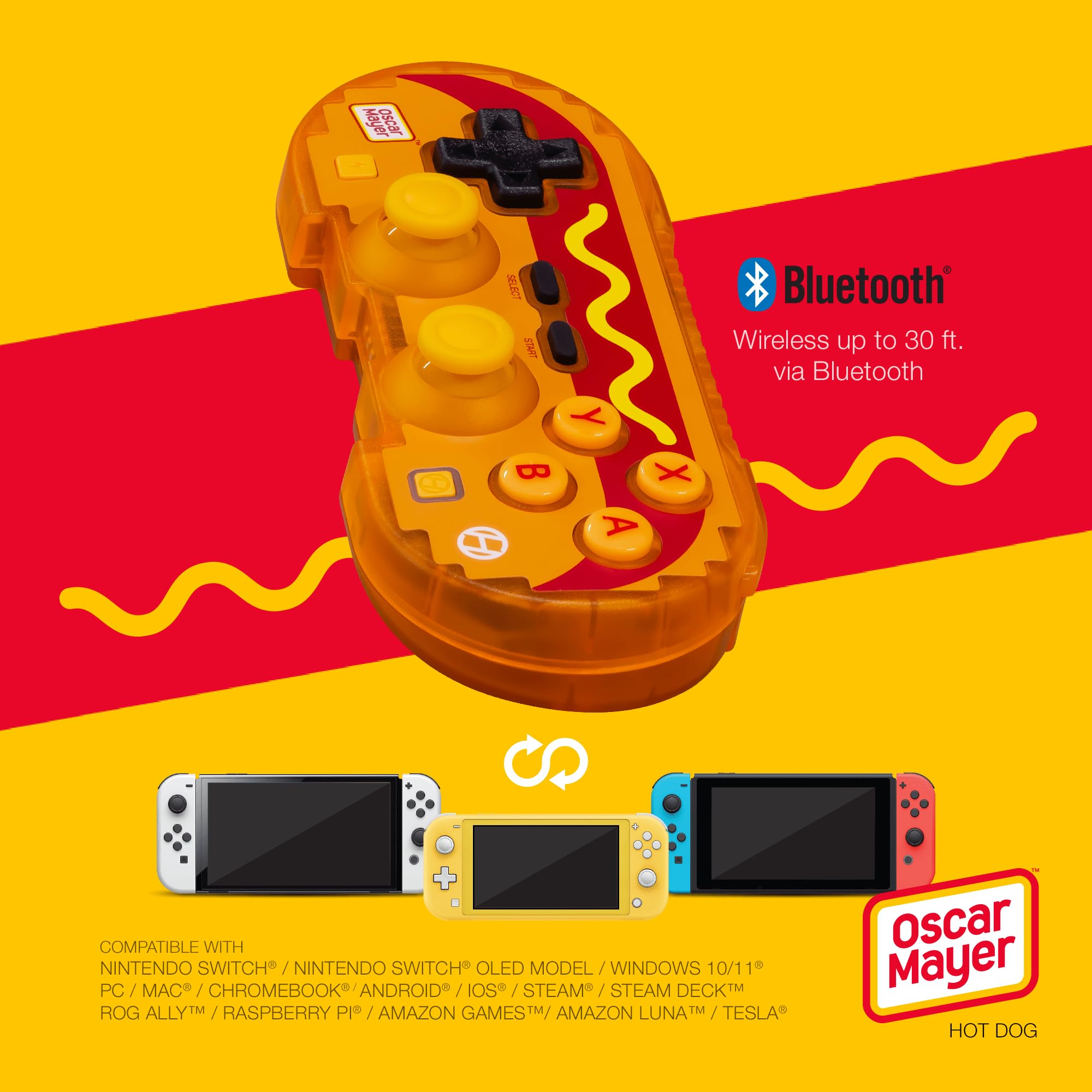 Foto 5 pulgar | Controlador Bluetooth Hyperkin Pixel Art Edición Oscar Mayer - Venta Internacional.