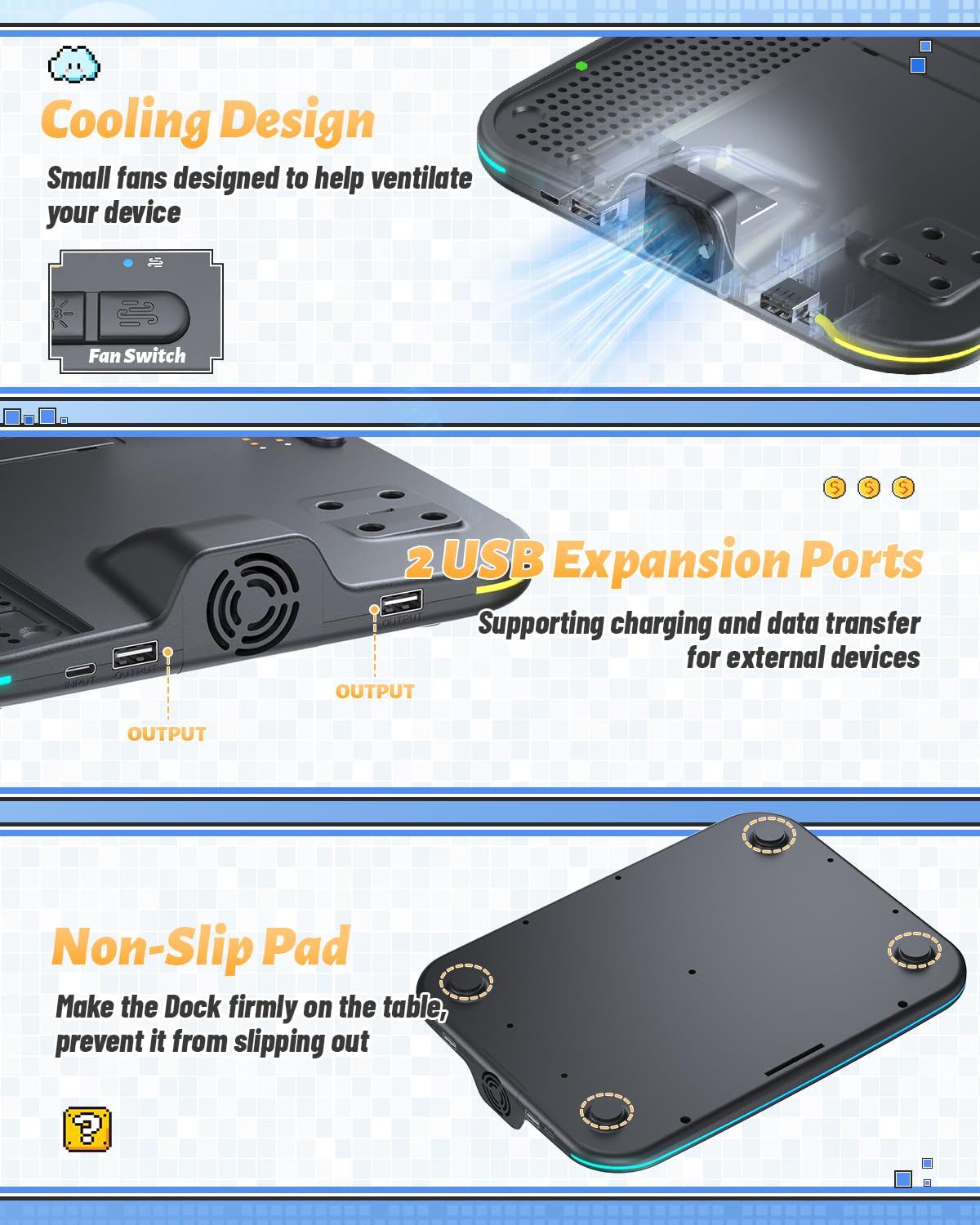 Foto 7 pulgar | [base De Carga] Base De Carga Y Organizador Fastsnail Para Nintendo Switch 2/1/oled - Venta Internacional.