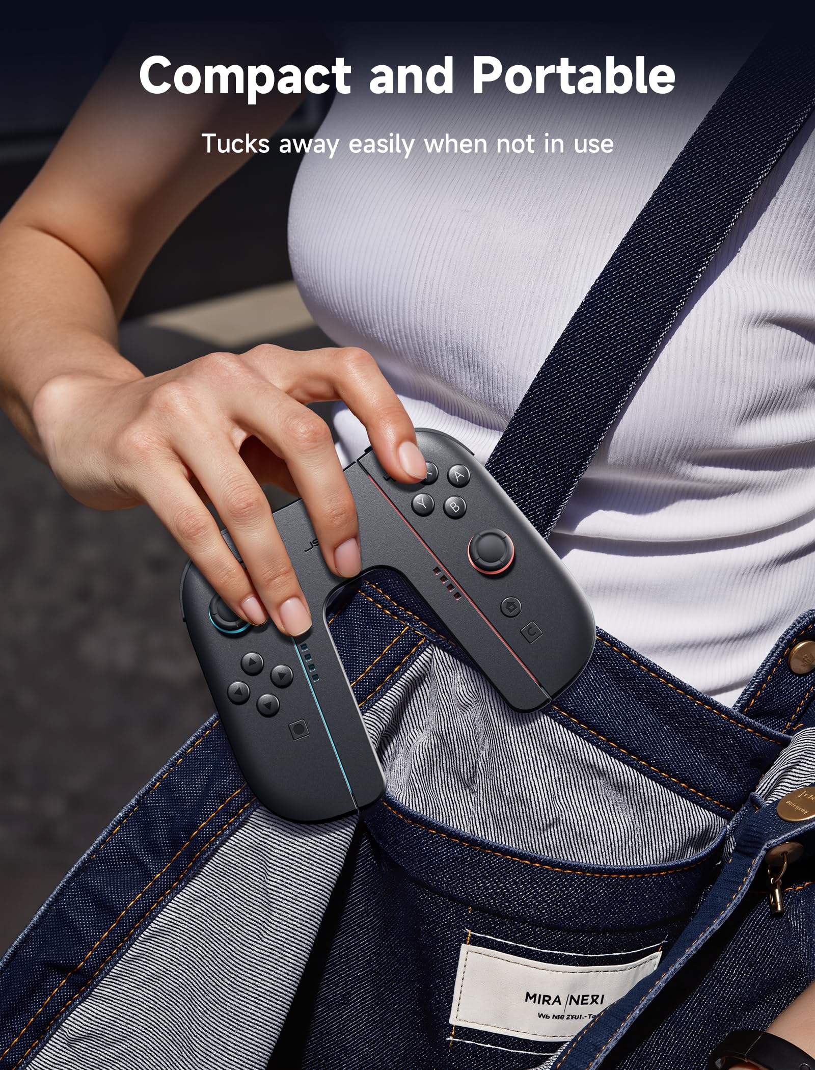 Foto 8 pulgar | Empuñadura De Carga Jsaux Switch 2 Para Nintendo Switch 2 Negra - Venta Internacional.