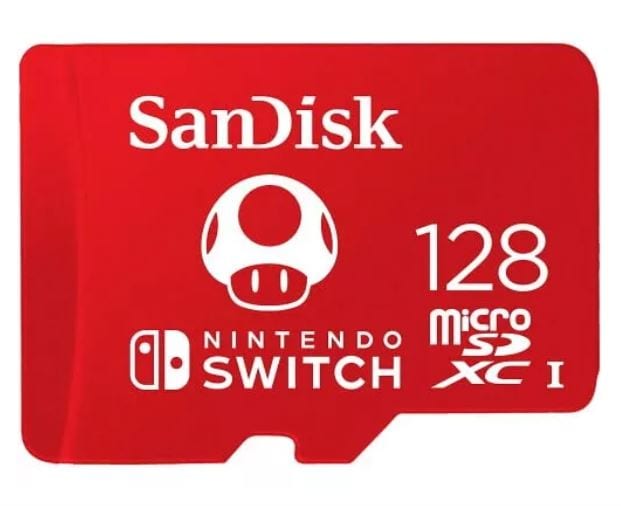 Memoria Micro SD Sandisk para Nintendo Switch 128 GB $989