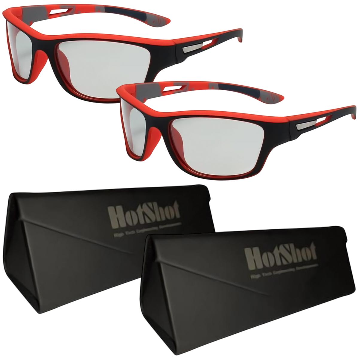 Foto 1 | Anteojos Deportivos Polarizados Mxvie-002ventdepot 2 Piezas Rojo